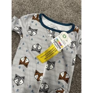 Lamaze Organic 2T Footed Sleeper One Piece NWT Fox Print
